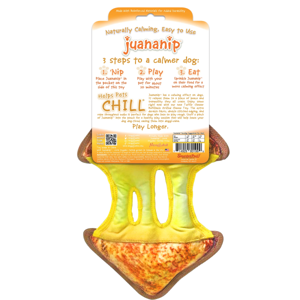 Doggijuana Tuffer Chewer Grilled Cheese Dog Toy Online Hot Sale