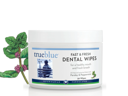 TrueBlue Fast & Fresh Dental Wipes 50pk Discount