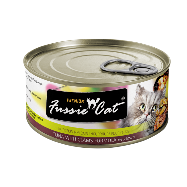 Fussie Cat Canned Cat Food Tuna & Clam 2.8oz Online Hot Sale