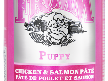 Fromm Canned Dog Food Classic Puppy Chicken & Salmon Pate 12.5oz For Sale