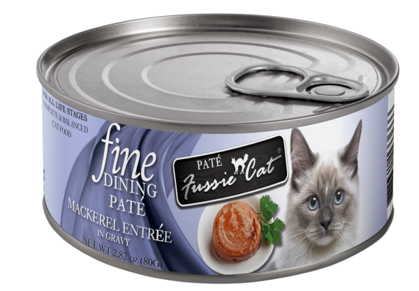 Fussie Cat Canned Fine Dining Mackerel Pate 2.8oz Supply