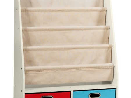 Bookrack & Toy Organizer - Beige Hot on Sale