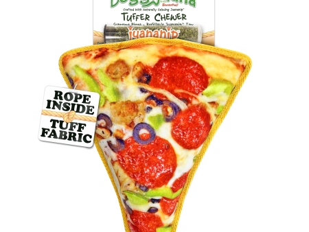 Doggijuana Tuffer Chewer Supreme Pizza Dog Toy Supply