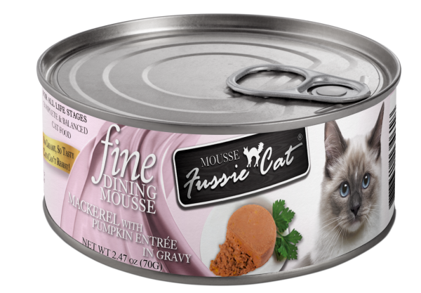 Fussie Cat Fine Dining Canned Mackerel With Pumpkin Entree 2.47oz Online Hot Sale