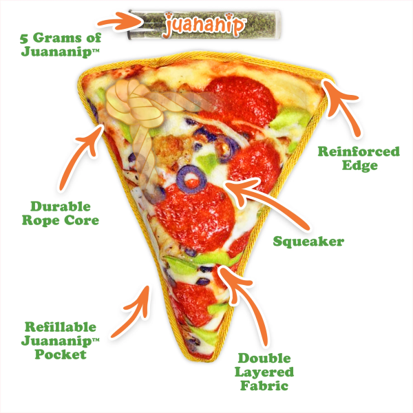 Doggijuana Tuffer Chewer Supreme Pizza Dog Toy Supply