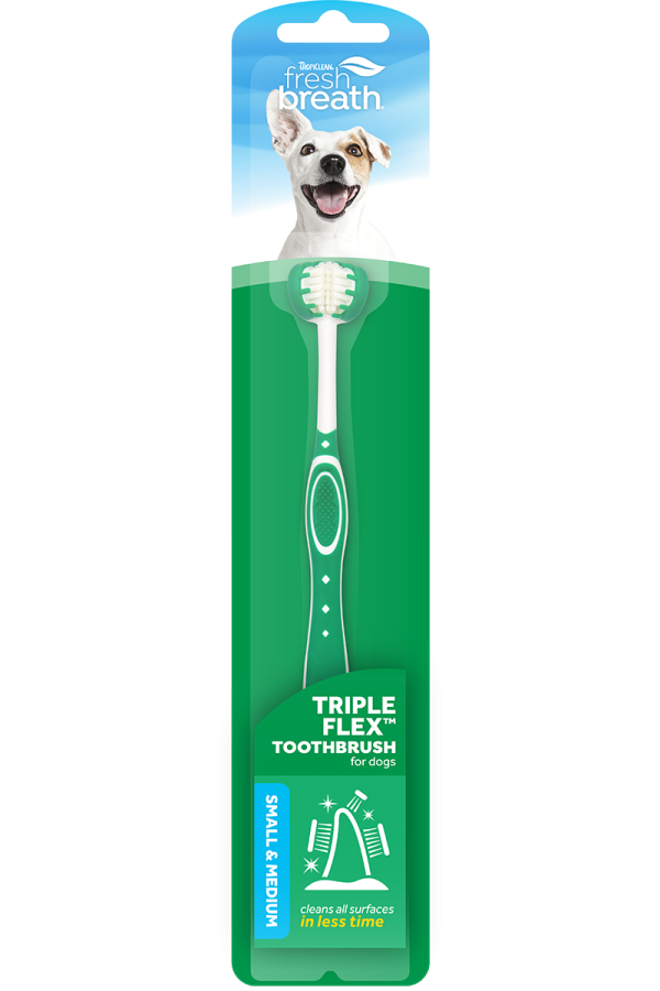 Tropiclean Triple Flex Toothbrush for Dogs Online Sale