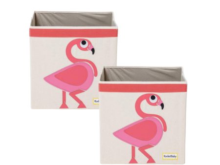 Storage Box 2pk- Mingo the Flamingo Cheap