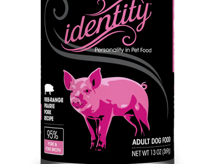 Identity Pet Canned 95% Free Range Prairie Pork Recipe 13oz Online now