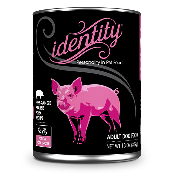 Identity Pet Canned 95% Free Range Prairie Pork Recipe 13oz Online now