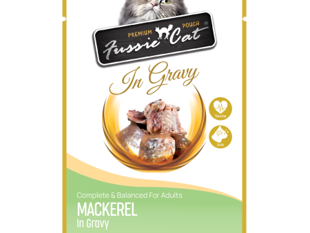 Fussie Cat Pouch Mackerel In Gravy 2.47oz Fashion