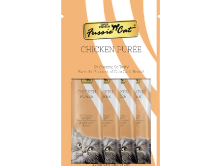 Fussie Cat Chicken Puree 4 Pack Sale