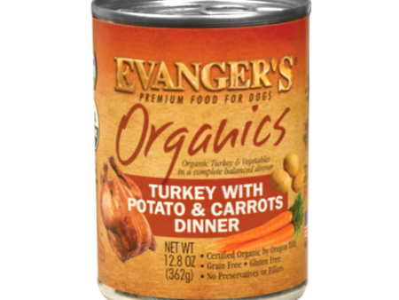 Evanger s Canned Dog Food Organic Turkey with Potato & Carrots 12.8oz Hot on Sale