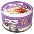 Fussie Cat Canned Tuna With Chicken & Goat Milk Gravy 2.47oz For Sale