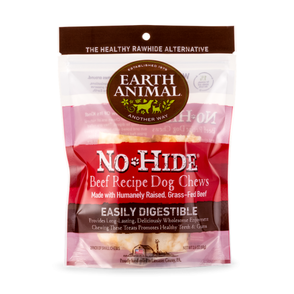 Earth Animal No Hide Beef Dog Chews 2pk For Cheap