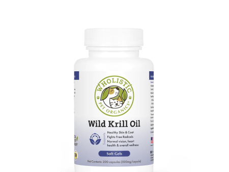 Wholistic Pet Organics Wild Krill Oil Soft Gels For Sale