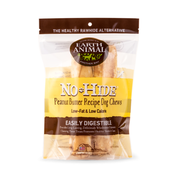 Earth Animal No Hide Peanut Butter Dog Chews 2pk Hot on Sale