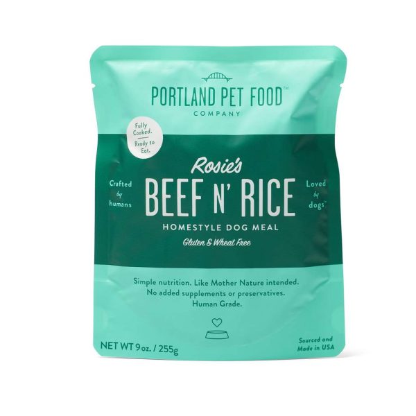 Portland Pet Beef & Rice Pouch 9oz Cheap