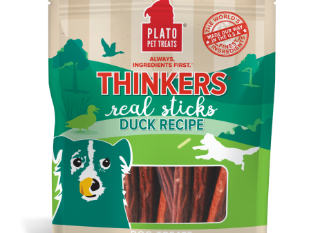 Plato Pet Treats Thinkers Real Sticks Duck Cheap