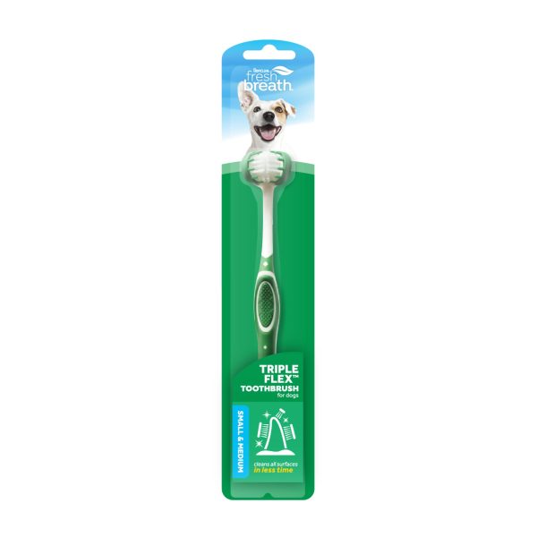 Tropiclean Triple Flex Toothbrush for Dogs Online Sale