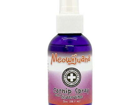 Meowijuana Catnip Spray With Silvervine 3oz Online Hot Sale