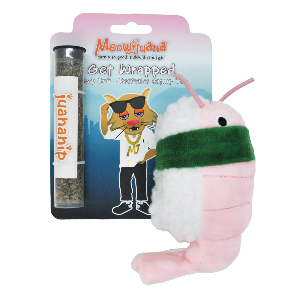 Meowijuana Get Wrapped Sushi Roll Refillable Catnip Cat Toy on Sale