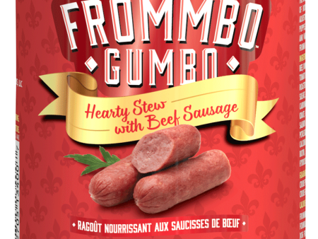 Fromm Canned Dog Food Gumbo Hearty Beef Sausage Stew 12.5oz Hot on Sale