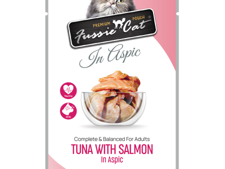 Fussie Cat Pouch Tuna With Salmon In Aspic 2.47oz Hot on Sale