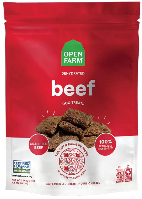 Open Farm Dehydrated Beef Recipe Treats 4.5oz on Sale