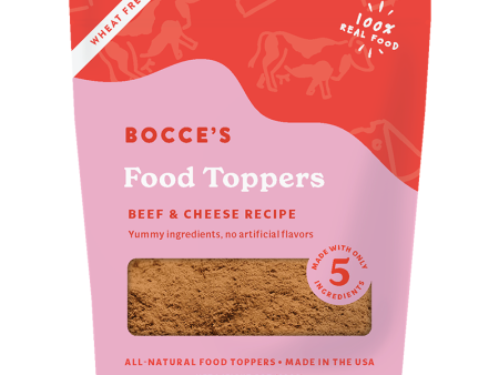 Bocce s Food Toppers Beef & Cheese Recipe 8oz Fashion