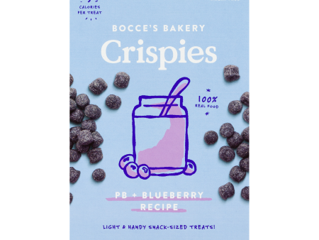 Bocce s Crispies Peanut Butter & Blueberry Recipe 10oz Hot on Sale