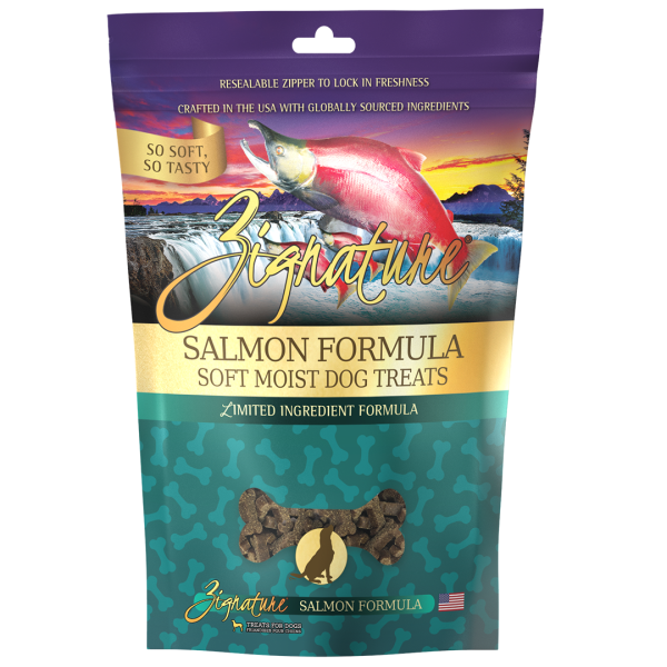 Zignature Soft Dog Treats Salmon 4oz Supply