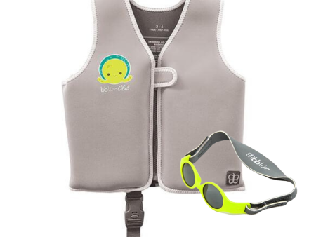 Vest (1-3 years) in Grey + Solar Mini in Yellow Online Hot Sale