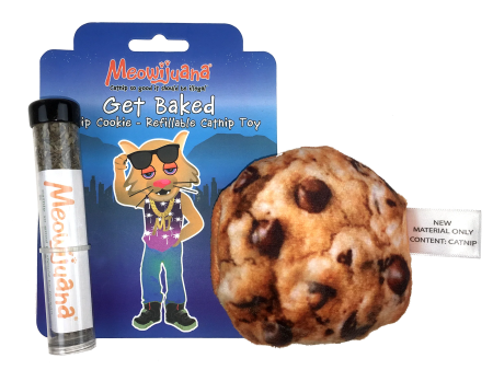 Meowijuana Get Baked Cookie Refillable Catnip Cat Toy on Sale