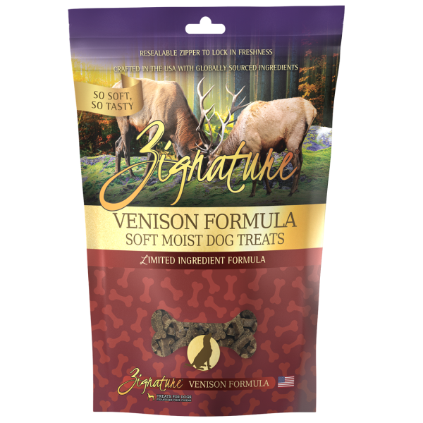 Zignature Soft Dog Treats Venison 4oz For Discount