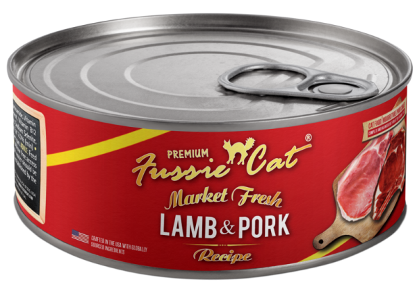 Fussie Cat Market Fresh Canned Cat Food Lamb & Pork 5.5oz on Sale