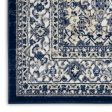 Nourison Home Cyrus CYR01 Ivory Navy Traditional Power-Loomed Rug Cheap