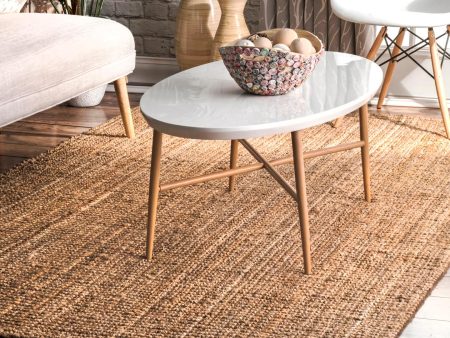 nuLOOM Ashli Solid Jute Area Rug Sale