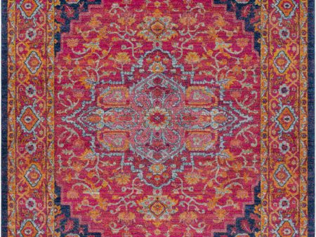 Surya Harput HAP-1009 Burgandy Traditional Machine Woven Rug Hot on Sale