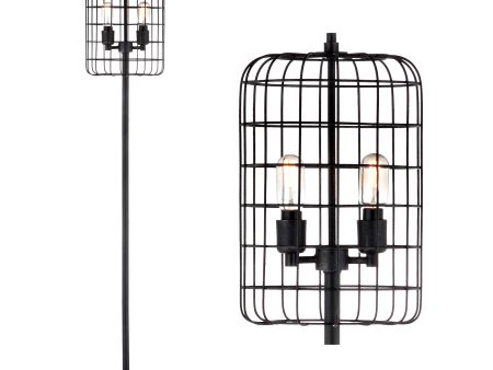 Jonathan Y Odette 65  Industrial Metal Floor Lamp Fashion