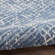 Nourison Home Lillian LIL02 Navy Ivory Contemporary Flat Weave Rug Supply