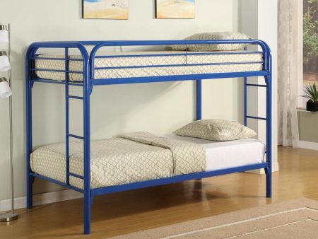 Twin Twin Blue Bunk Bed on Sale