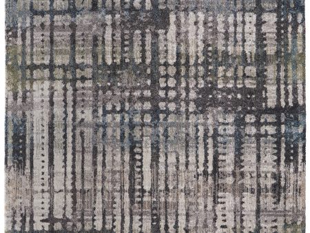 Feizy Skyview 39QBF Gray Beige Modern Industrial Rustic Machine Made Rug Discount