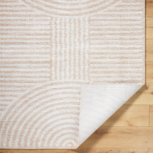 Surya Fossay Shag FSG-2332 Light Beige Modern Machine Woven Rug Online now