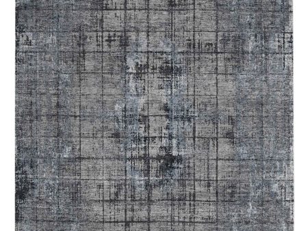 Limited DALBY DA-704 STONE BLUE Transitional Knotted Rug Sale