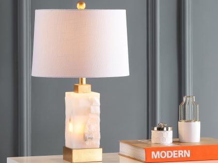 Jonathan Y Eloise 23  Alabaster Metal LED Table Lamp Online