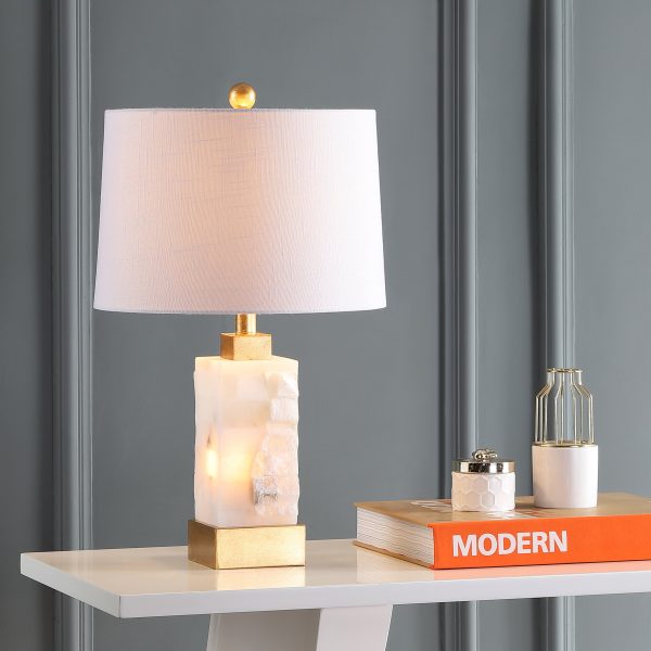 Jonathan Y Eloise 23  Alabaster Metal LED Table Lamp Online