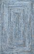 nuLOOM Hand Braided Otelia Denim And Jute Area Rug Supply