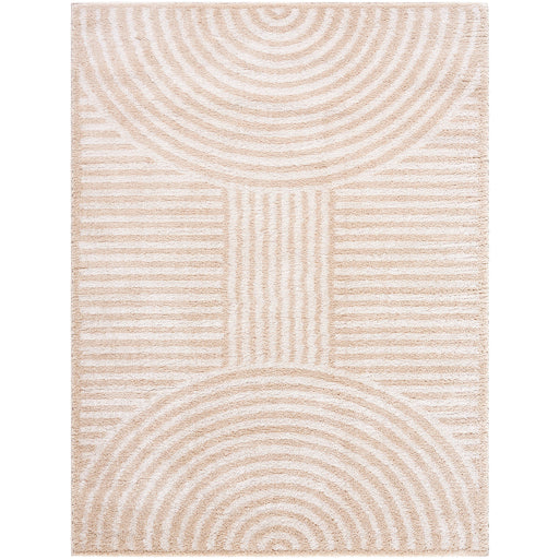 Surya Fossay Shag FSG-2332 Light Beige Modern Machine Woven Rug Online now