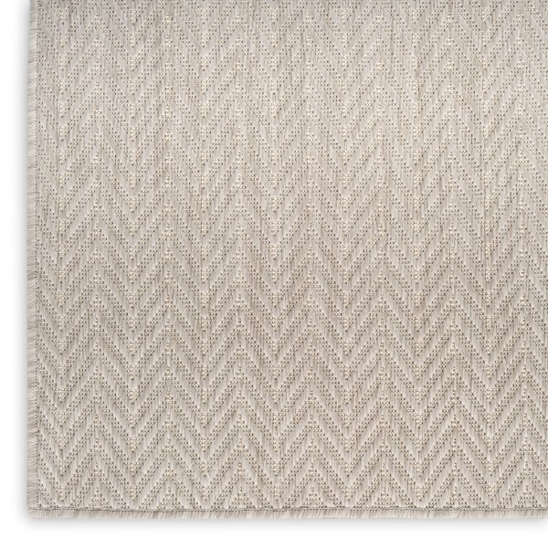 Nourison Home Horizon Indoor Outdoor HOZ02 Grey Contemporary Power-loomed Rug Online now