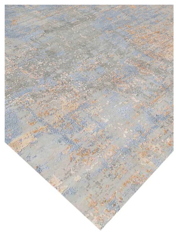 Limited MELBOURNE ME-254 Ivory  Transitional Knotted Rug Discount